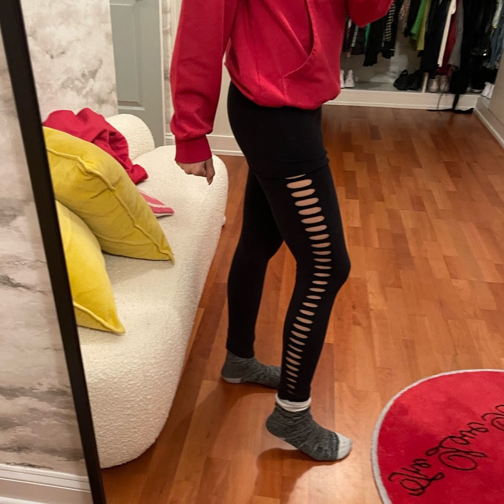 All Saints Skirt Leggings with cut outs on sides
